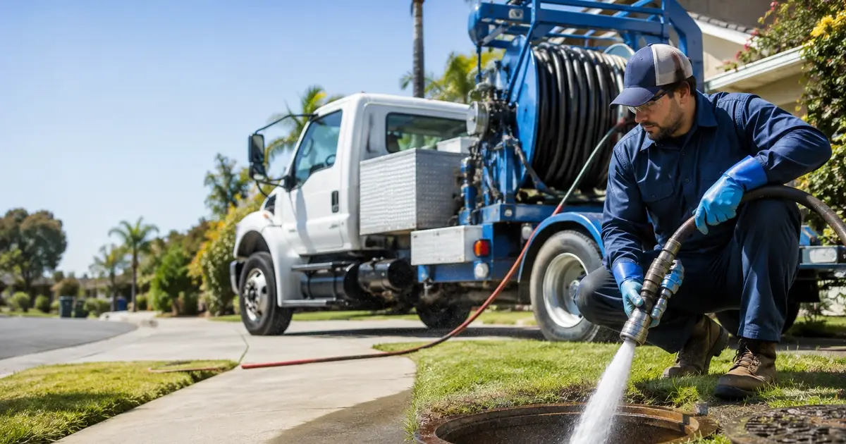 Hydro jet sewer cleaning Martinez