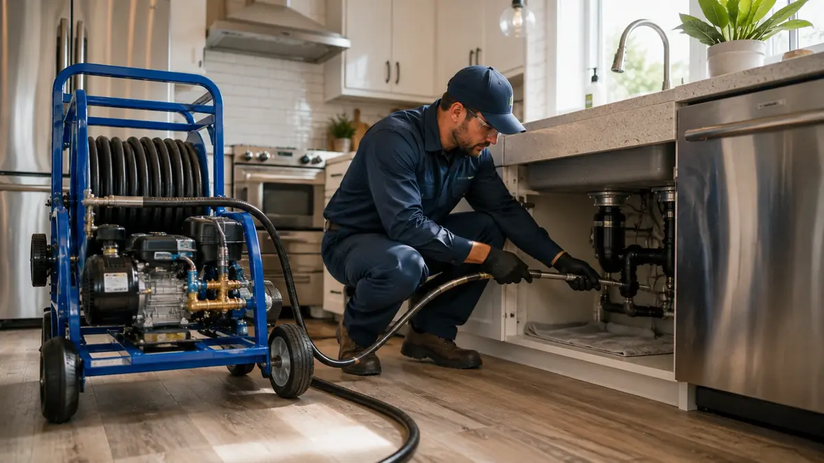 Kitchen Drain Hydro Jetting in Martinez