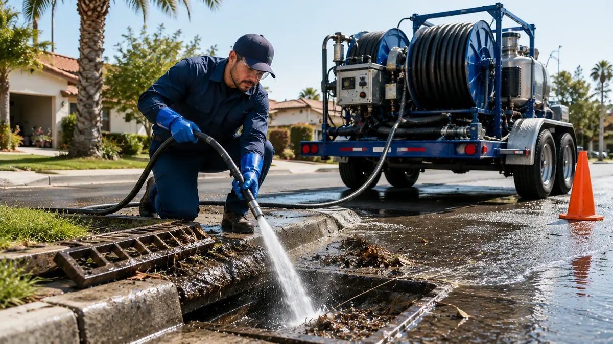 Storm Drain Hydro Jet Cleaning in Martinez